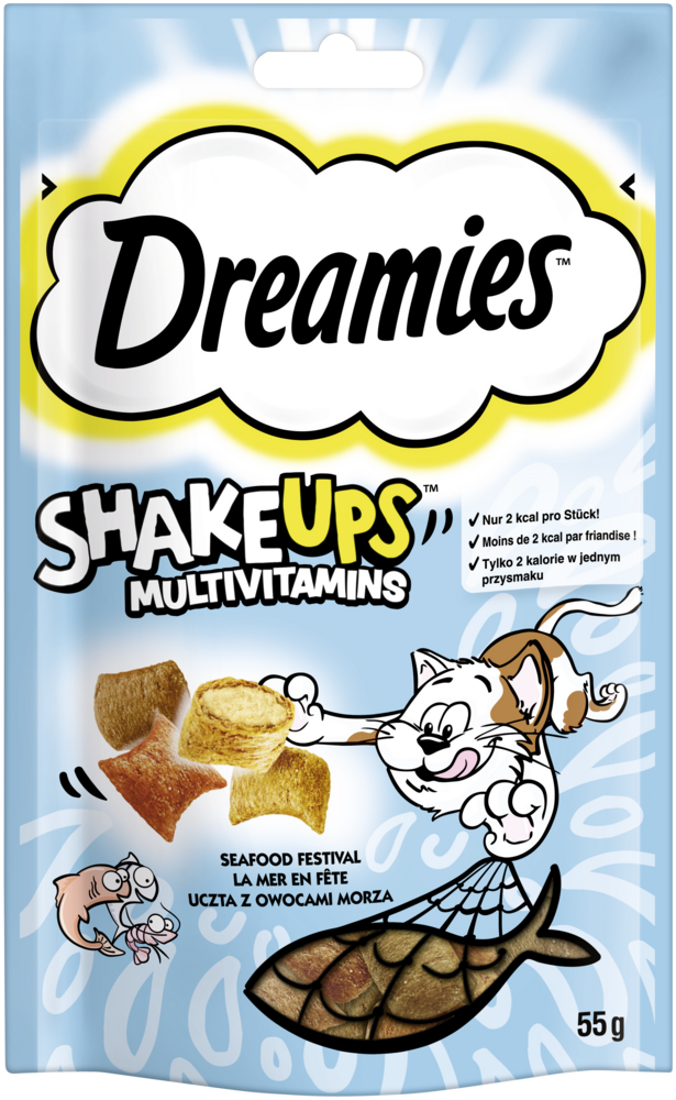 Dreamies Katzenleckerli Shake Ups Multivitamin Seafood Festival
